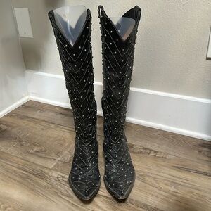 Old Gringo Mayra Studded Black Cowboy Boot 7